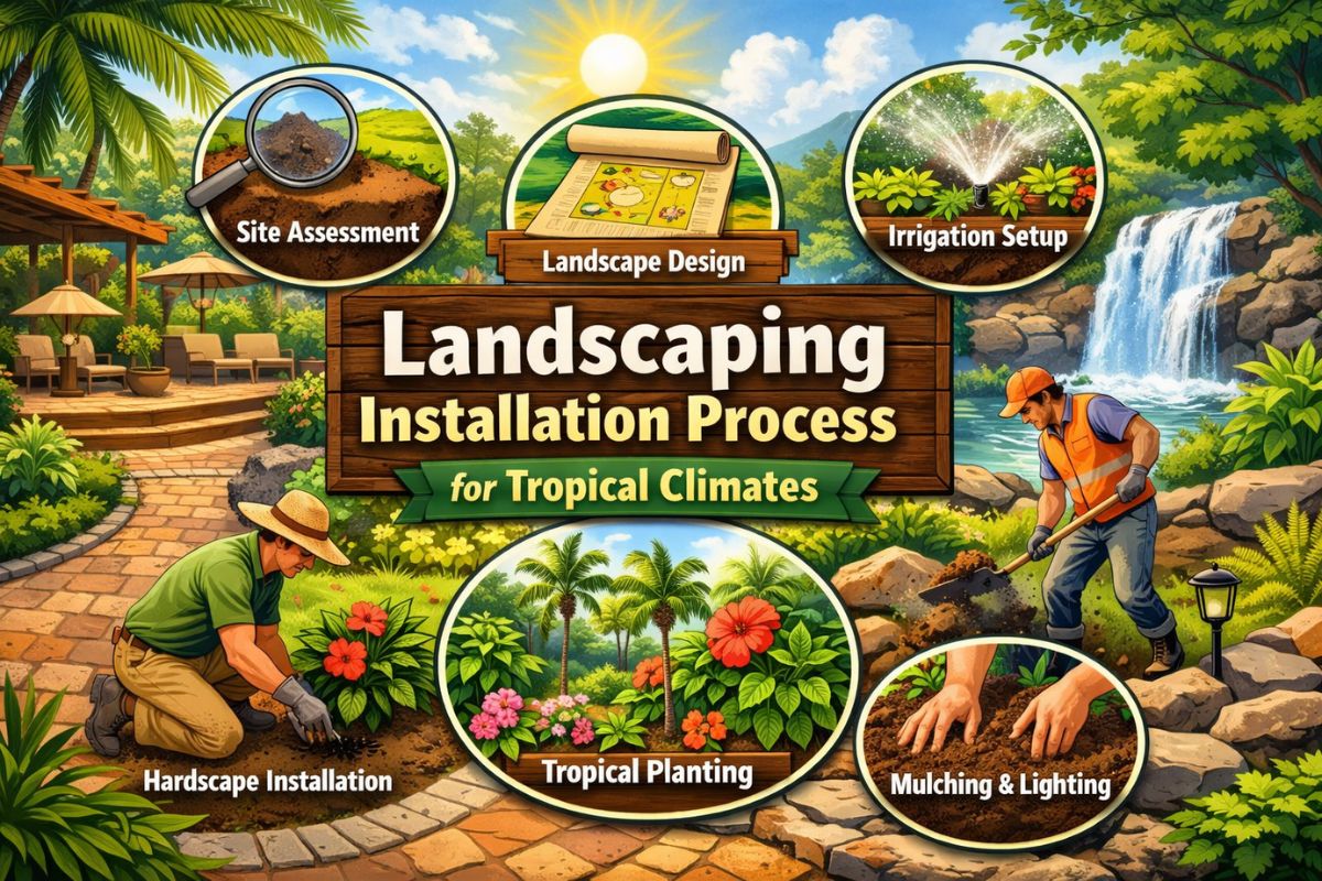 Landscaping Installation Process for Tropical Climates