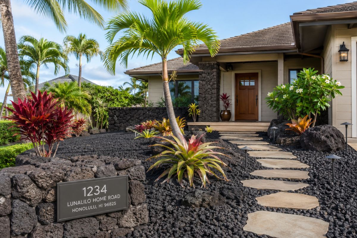 Incorporate Lava Rock Landscaping